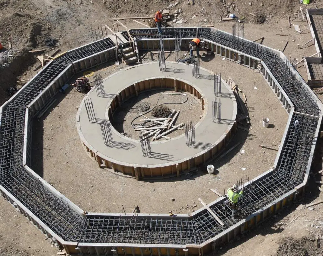 Process tank foundation.